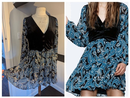 Zara western boho - boho, mini