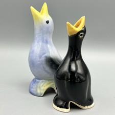 Bird Pie Funnel Chimney X2 Vintage Unbranded Blue Black