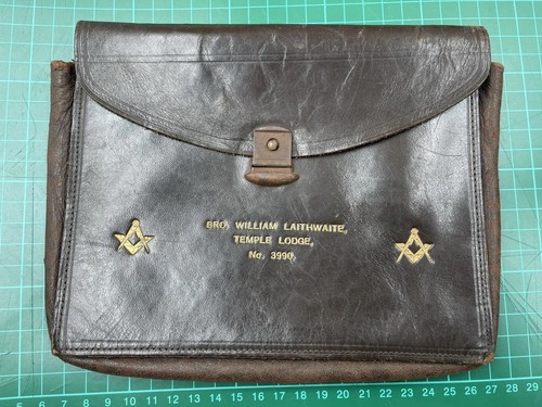 Vintage leather apron pouch - vintage,