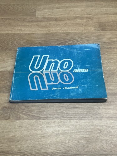 Fiat uno owners handbook - uno,