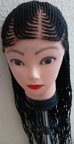 Women black long synthetic - black,
