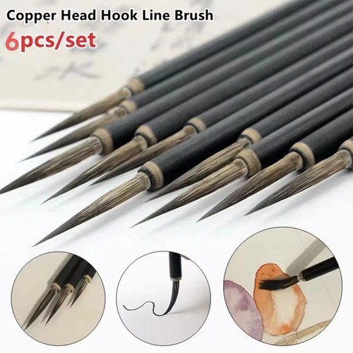 6pcs chinese calligraphy brush - chinese,