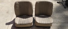 A pair of Used Porsche 911/912 SWB seats 1966-68 , complete in ivory/beige