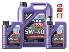 LIQUI MOLY FULLY SYNTHETIC 5W40 SYNTHOIL ENGINE OIL 7L ACEA A3/B4 API SM 1856