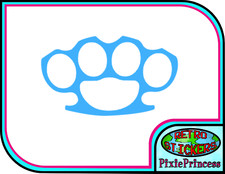 Knuckle Brass A Vinyl Sticker