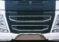 To Fit VOLVO FH4 2013-2020 Chrome Front Grille Lower Frame Application 2Pcs
