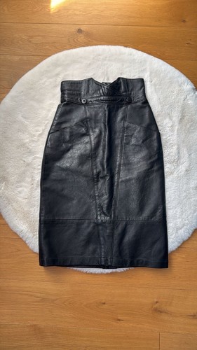 Genuine leather high waisted - genuine,