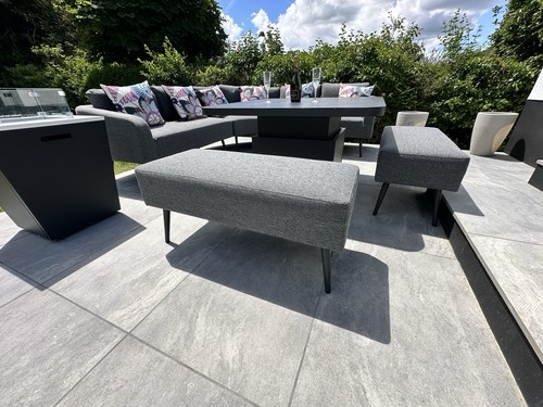 Garden fabric corner sofa - fabric,