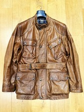 Belstaff Panther 1966 Leather Jacket – Cognac – Size 54 EU Excellent Condition