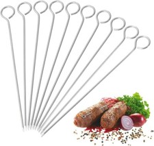 10 Metal BBQ Skewers 35cm