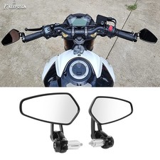 Pair 7/8" 22mm Bar End Mirrors Rearview For Suzuki SV650 SV650S SV1000 SV1000S
