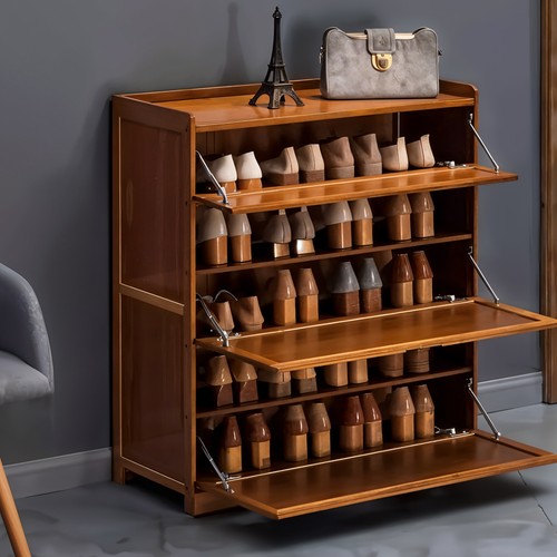 Large wooden shoe rack - xl-large,