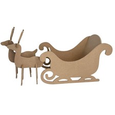 CNC Cut DIY Wooden Sleigh with