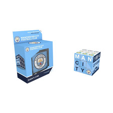 RUBIK'S CUBE MANCHESTER CITY FOOTBALL TEAM BRAIN TEASER PUZZLE OFFICIAL LICENSED
