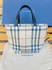 Burberry Vintage Women’s Beige small bag Nova Check Print Dust Bag VGC