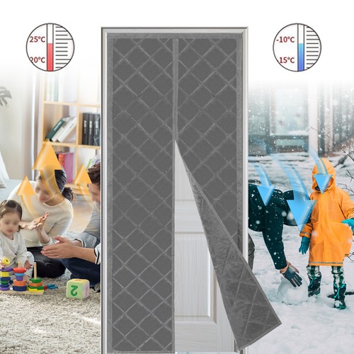 Thermal insulated door curtain - insulated,