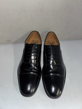 Loake Professional Finsbury Black Leather Oxford Shoes size 10 Used 732