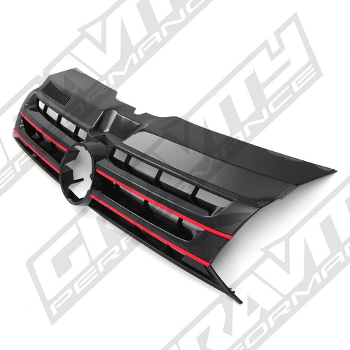 Red accent glossy black front - accent,