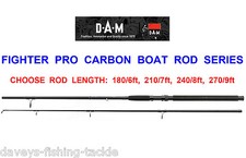 DAM FIGHTER PRO CARBON BOAT ROD SERIES FOR SEA FISHING UPTIDE TROLLING COD LURES