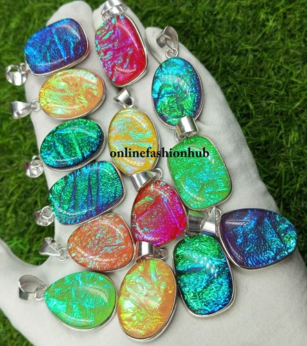 Offer dichroic glass gemstone - glass,