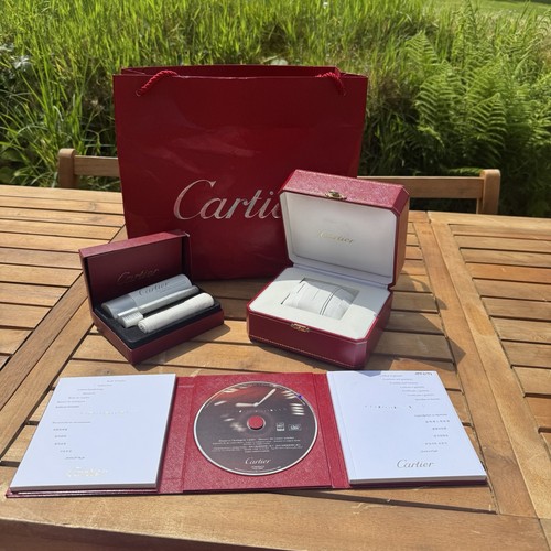 Cartier santos watch box bag - cartier,