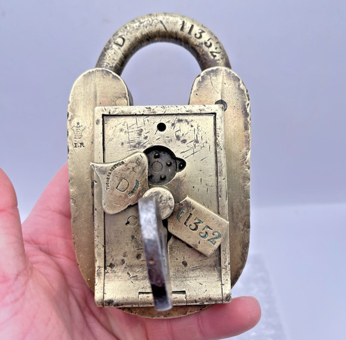 Antique heavy brass customs - heavy,