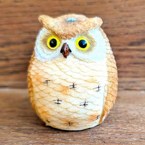 Small pottery owl ornament - owl,
