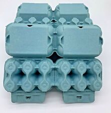 100 X NEW HALF DOZEN FLAT TOP EGG BOXES IN BLUE SUITABLE FOR MED TO LARGE EGGS