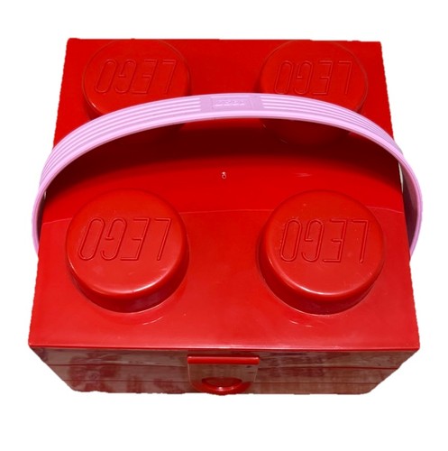 Lego red brick - red, storage