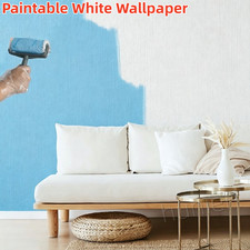 Blown Vinyl White Wallpaper