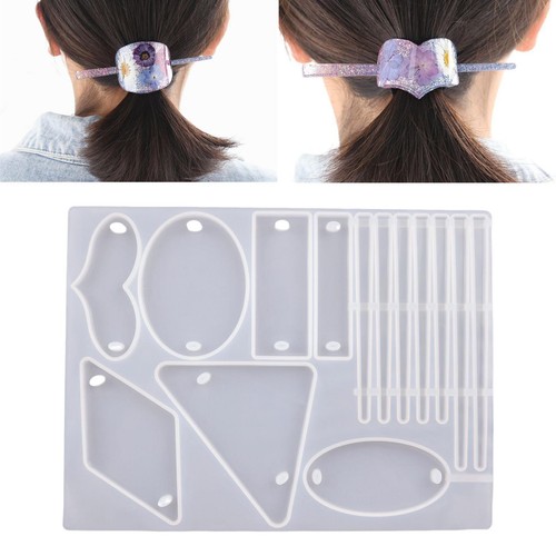Hairpin silicone mold - silicone, hair