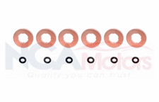 BMW X5 E70 Diesel Injector Washers & Leak Off Pipe Seal Set - OEM