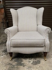 laura ashley armchair  -Southwold Chair - Blue Ticking Stripe
