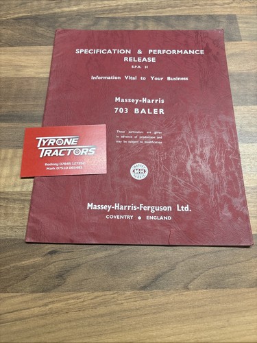 Massey harris 703 baler - 703,