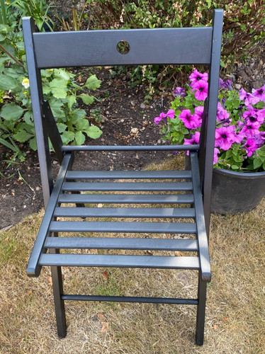 Ikea black wooden folding - wooden,