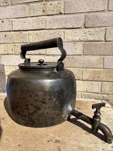 Antique copper kettle with - copper,