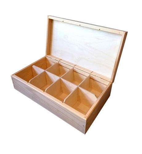 Large wooden tea - box, with