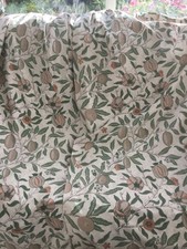 Sanderson William Morris Curtains Fruit Pencil Pleat width 168” x 70” Green