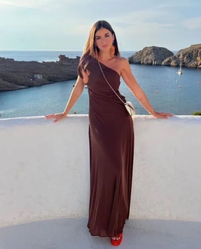 Zara asymmetric draped dress - zara,