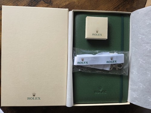 Rolex green notebook gold - rolex,