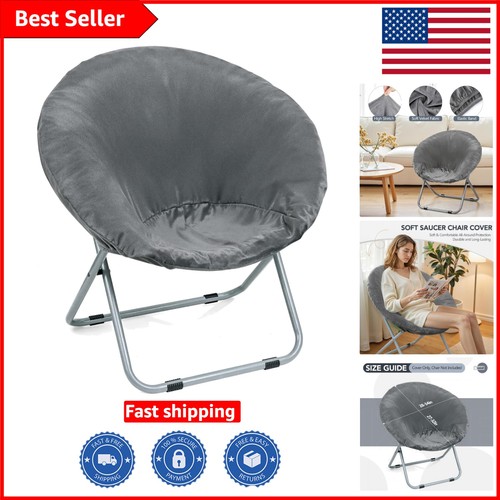Cozy grey velvet round moon - cozy,