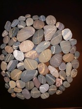 Nice striped colourful pebbles