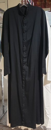 Vintage used black cassock - used,