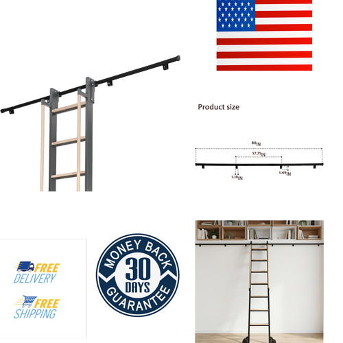 Sliding library ladder - ladder, with