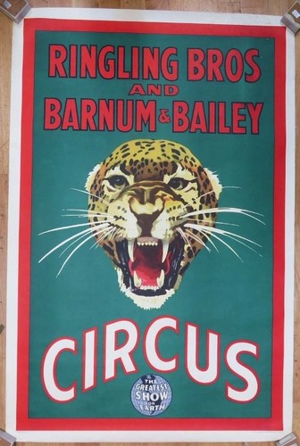 Antique circus poster ringling - poster,