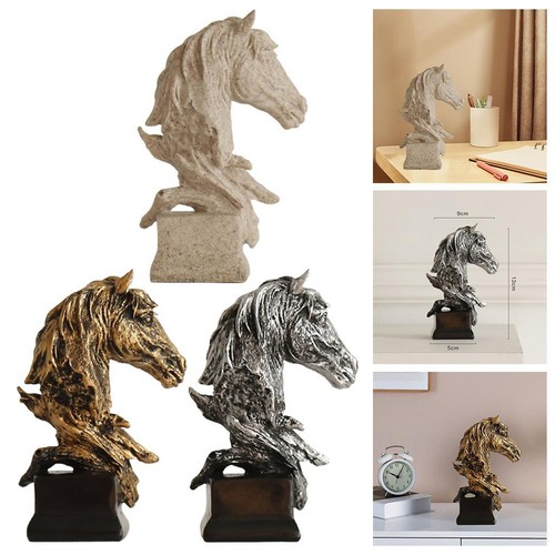 Retro horse head statue - horse,