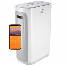 electriQ 8L Smart Desiccant Dehumidifier w/ Heater + Ioniser, Wi-Fi/Alexa, 4-Bed