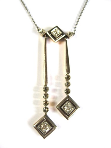 Antique lavaliere white - antique,
