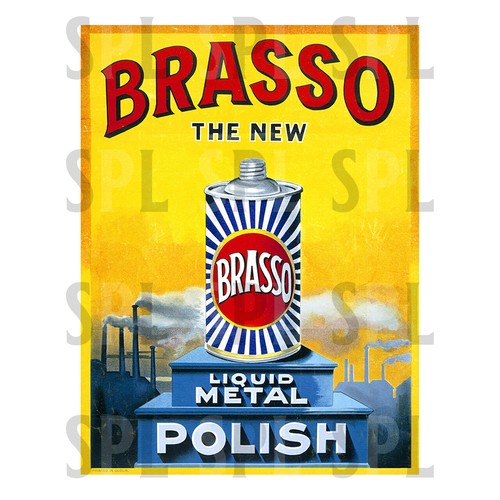 Brasso advert retro metal - brasso,