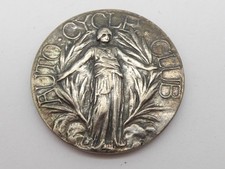 AUTO CYCLE CLUB SILVER MOTORCYCLE MEDAL T S LUDFORD PENALTY RUN 1907 RARE